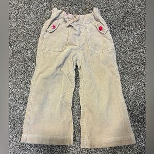 Gap toddler girls Tan Corduroy Pants size 2t